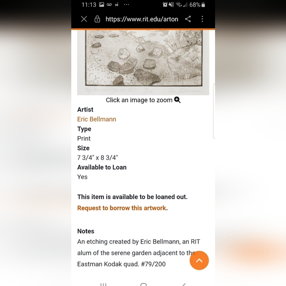 Eric Bellmann pencil signed Tojo Memorial Garden RIT 22/200 etching print framed - Picture 11 of 11